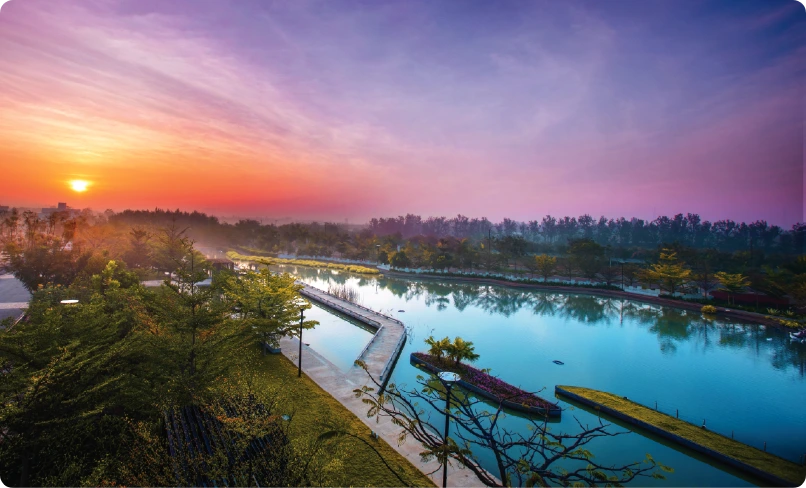 Site view of Embassy Verde Devanahalli North Bangalore